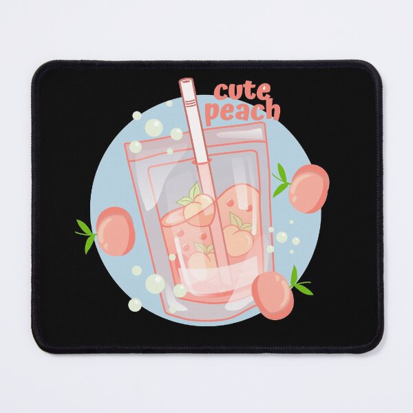 Item preview, Cute Kawaii Peach juice pattern designed and sold by dreamofdenim.