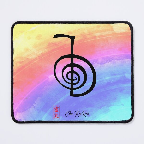 Item preview, Reiki Power Symbol Cho Ku Rei colorful background designed and sold by Bluepress.