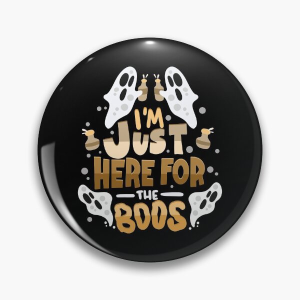 Artikelvorschau, I'm Just Here For The Boos - Ghost Pun entworfen und verkauft von anziehend.