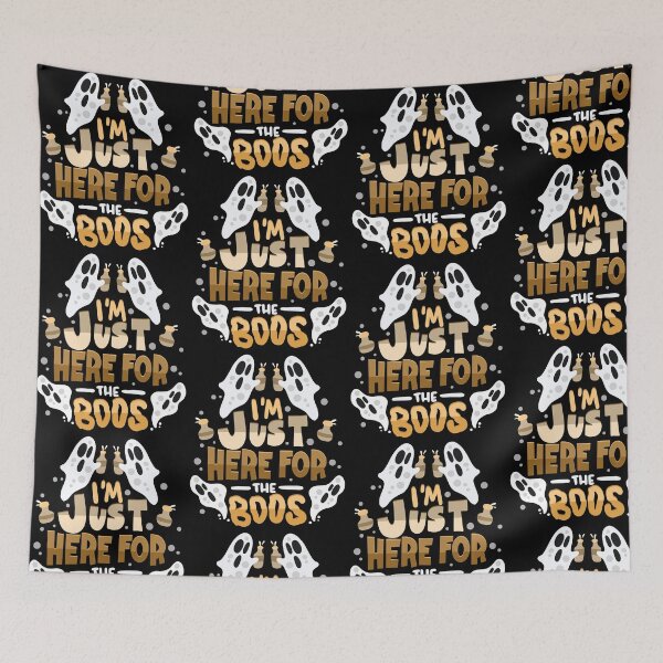 Item preview, I'm Just Here For The Boos - Ghost Pun designed and sold by anziehend.