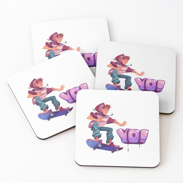 Item preview, Teenager in skateboard jumping stunt designed and sold by Mihirawa.