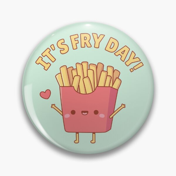 Item preview, Cute French Fries Its Fry Day Pun Doodle designed and sold by rustydoodle.