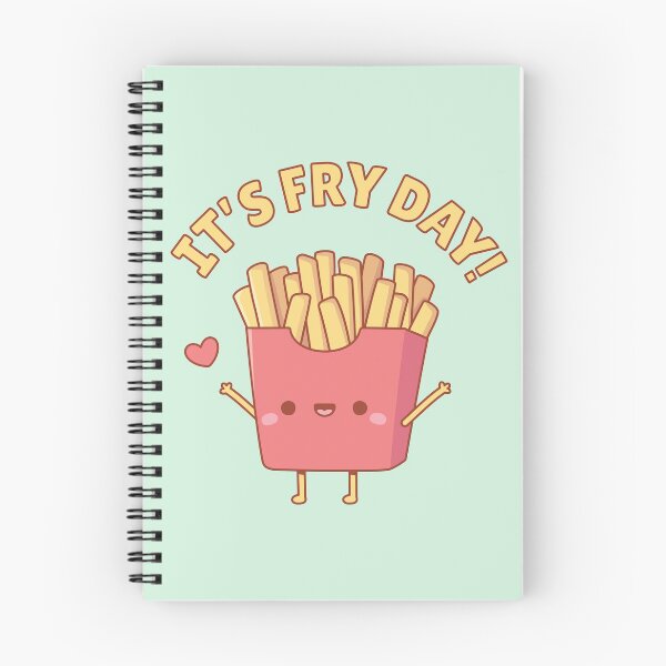 Aperçu de l'œuvre Jeu de mots mignon avec des frites, c'est le jour des frites créée et vendue par rustydoodle.
