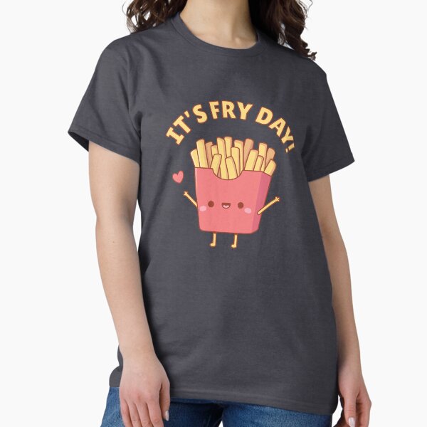 Item preview, Cute French Fries Its Fry Day Pun Doodle designed and sold by rustydoodle.