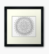 Lámina enmarcada Mandala gris