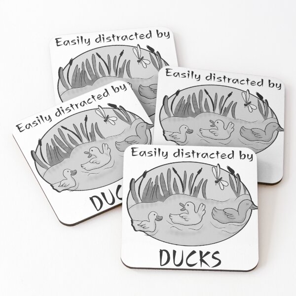 Item preview, Easily distracted by ducks monochrome  designed and sold by Antiope33.