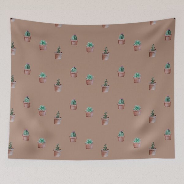 Item preview, succulent sticker pack / pattern (colored background) designed and sold by -Lily-Anne-.