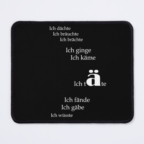 Item preview, An Ode to Subjunctive 2 German Verbs - would be would - What If - German Grammar x Font Play designed and sold by sthNnth.