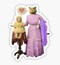 Momma Kitty Loves Her Kitten Sticker