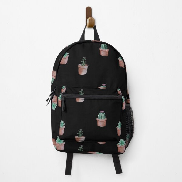 Item preview, succulent sticker pack / pattern (black background) designed and sold by -Lily-Anne-.