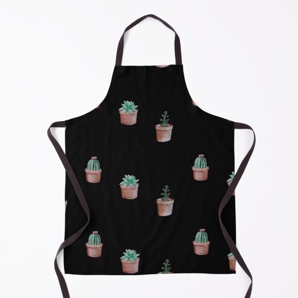 Item preview, succulent sticker pack / pattern (black background) designed and sold by -Lily-Anne-.
