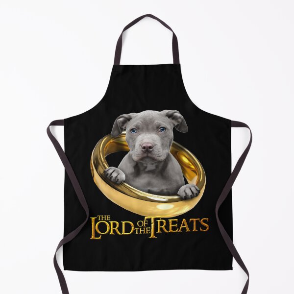 Item preview, Lord of the Treats - Funny gray pit bull puppy designed and sold by BrainlabStudios.