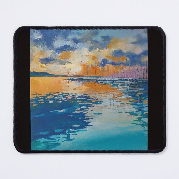 Item preview, Sunset impression by the lake. designed and sold by SiposLorandArt.