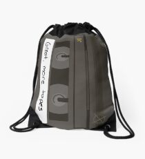 Great, more tapes (vertical) Drawstring Bag