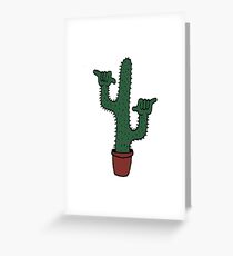 Tarjeta de felicitación Cactus Shaka
