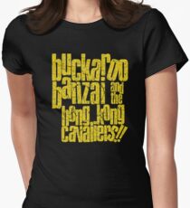 Buckaroo Banzai and the Hong Kong Cavaliers!! Women's Fitted T-Shirt
