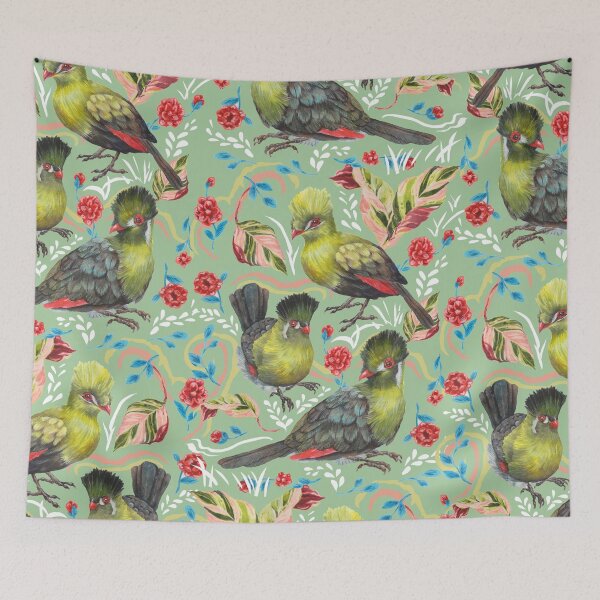 Item preview, Asian birds - green designed and sold by janeferwong.