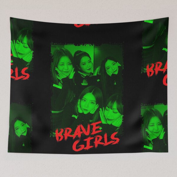 Item preview, Brave Girls Kpop Group Members Green Korean Kpop RGB Color Design designed and sold by Piosenka Art.