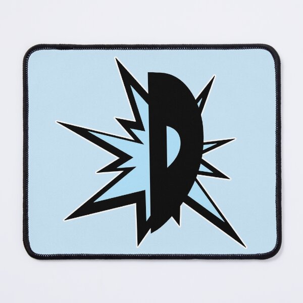 Artikelvorschau, D Buchstabe als Comic Cartoon Alphabet Monogramm Initialen - uperstar  entworfen und verkauft von MadandMean.