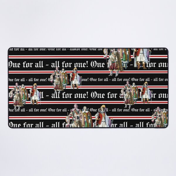 Item preview, One for all, all for one, the three musketeers designed and sold by Mauswohn.