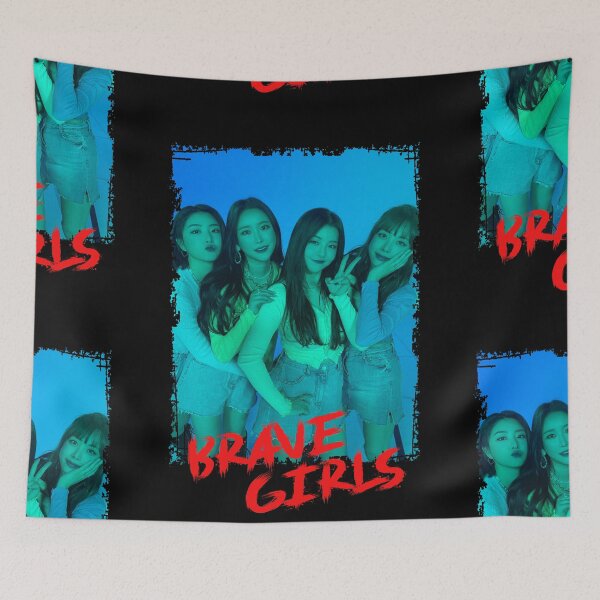 Item preview, Brave Girls Kpop Group Members Blue Korean Kpop RGB Color Design designed and sold by Piosenka Art.