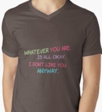 Shel Silverstein Don't Change On My Account Men's V-Neck T-Shirt