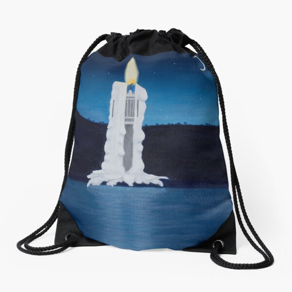 Ceci n'est pas une bougie Drawstring Bag