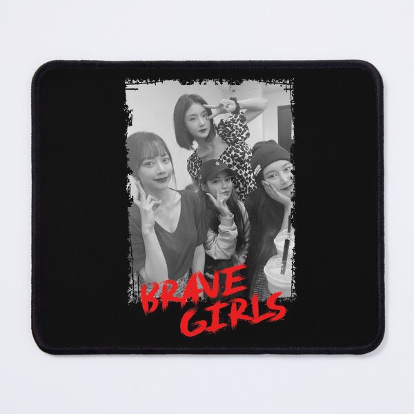 Item preview, Brave Girls Kpop Group Members black and white Korean Kpop RGB Color Design designed and sold by Piosenka Art.