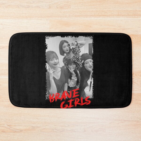 Item preview, Brave Girls Kpop Group Members black and white Korean Kpop RGB Color Design designed and sold by Piosenka Art.