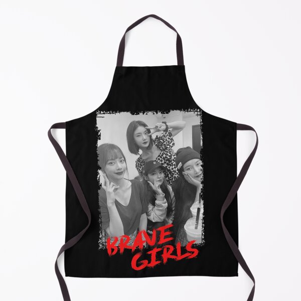 Item preview, Brave Girls Kpop Group Members black and white Korean Kpop RGB Color Design designed and sold by Piosenka Art.