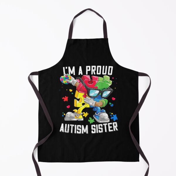 Item preview, I'm A Proud Autism Sister Autism Awareness Dabbing Puzzle designed and sold by robinxam.