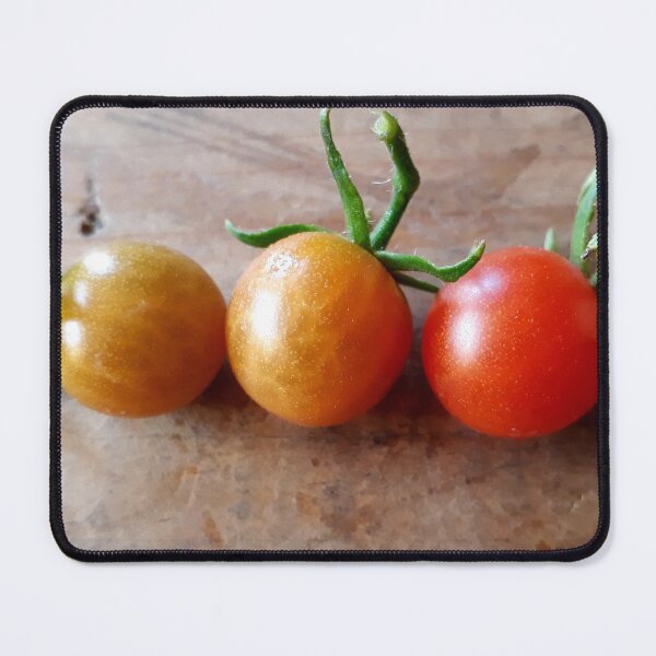 Item preview, 3 Cherry Tomatoes on Wood Background designed and sold by Beachy.