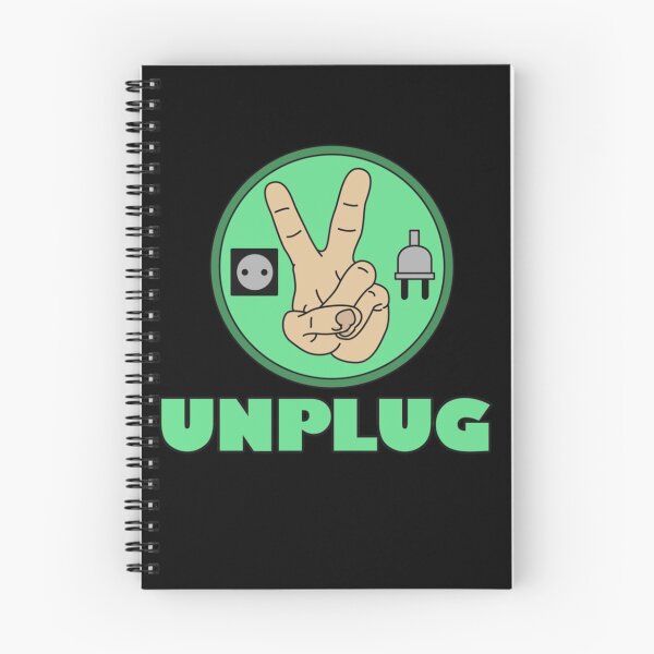 Item preview, Funny Sarcastic Novelty Unplug Tshirt Design UNPLUG PEACE 2 designed and sold by Rumminger960.