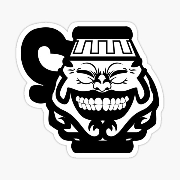 Sticker Gier Symbol Redbubble