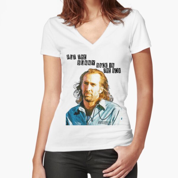 Put the Bunny Back in the Box Fitted V-Neck T-Shirt