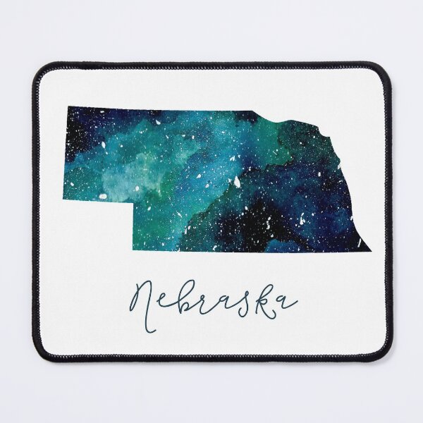 Item preview, Nebraska Galaxy Watercolor Painting designed and sold by KathrinLegg.
