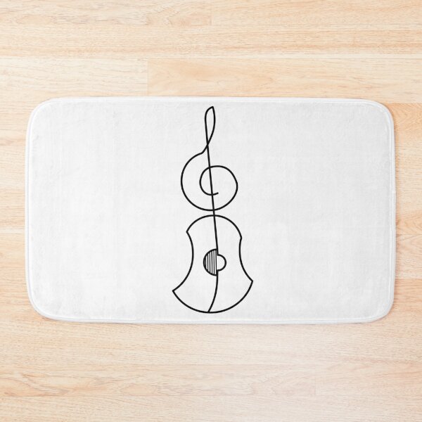 Item preview, Violin Key Guitar Minimal Stylized Shape  designed and sold by Mirko Torresi.