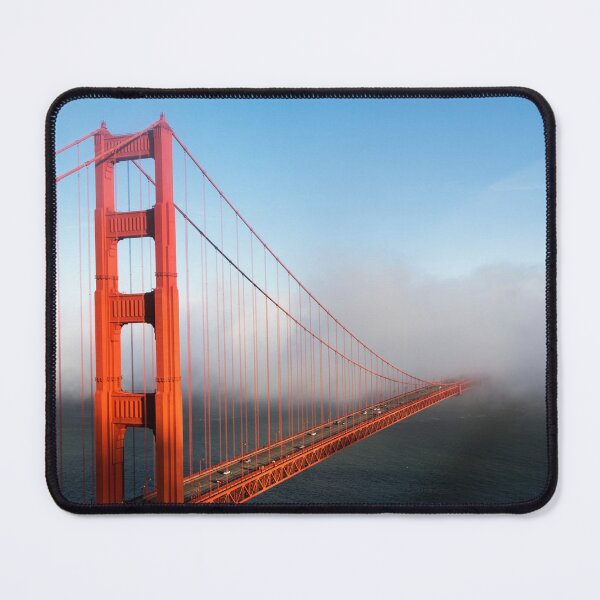 Item preview, Fog across the Golden Gate Bridge California designed and sold by Happiness Creators.