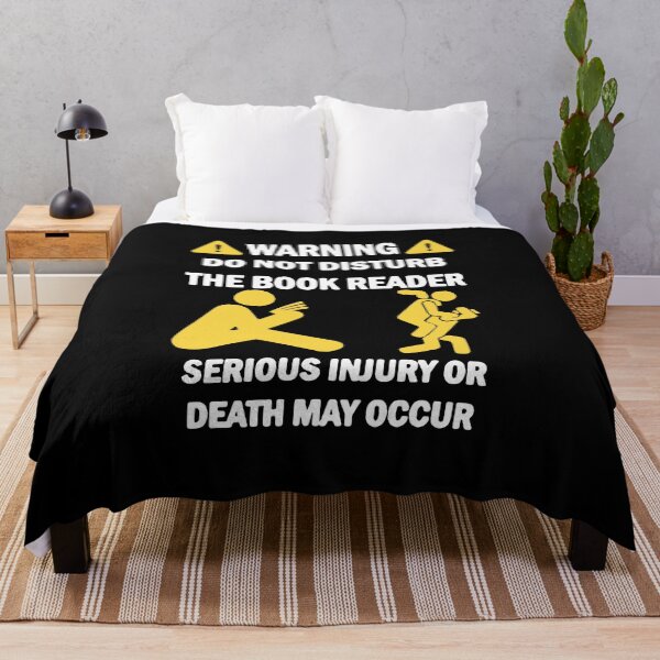 Item preview, Warning Do Not Disturb The Book Reader designed and sold by clickmostro.