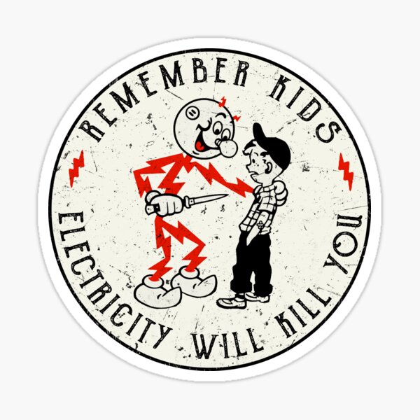 Electricity Stickers Redbubble