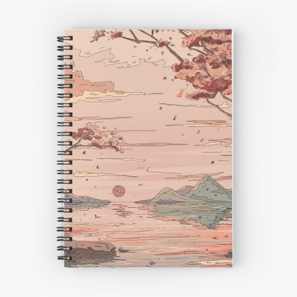 Item preview, Peachy Pink River Mountain Sky designed and sold by zrvby.