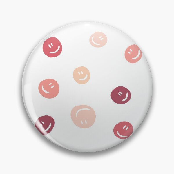Item preview, cute little pastel red smileys designed and sold by moonbean-art.