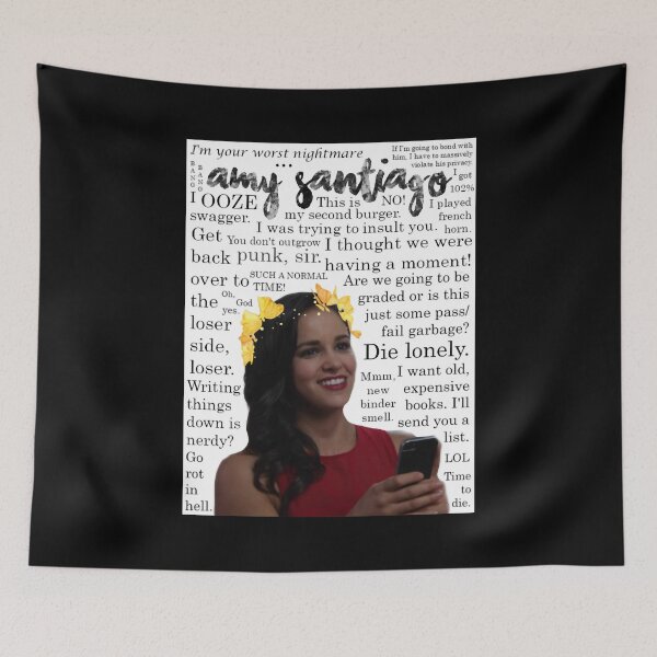 Item preview, amy santiago text design designed and sold by NealMorganDean.