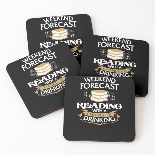 Item preview, Weekend Forecast Reading With A Chance Of Drinking designed and sold by clickmostro.