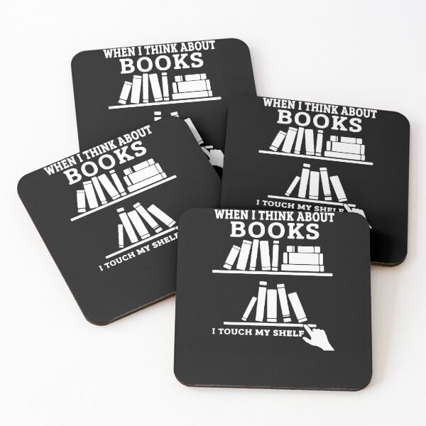 Item preview, When I Think About Books I Touch My Shelf designed and sold by clickmostro.