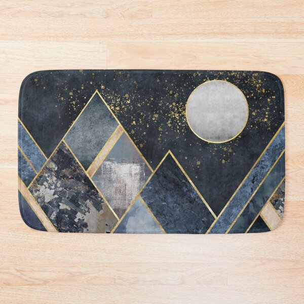 Item preview, Art background. marble, gold, watercolor, paint brush texture mountains. Abstract mountains collage. designed and sold by darkmoonlight-.