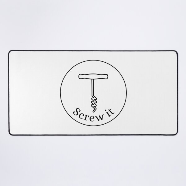 Item preview, Screw it - with a corkscrew, funny print for wine lovers designed and sold by yennyz.