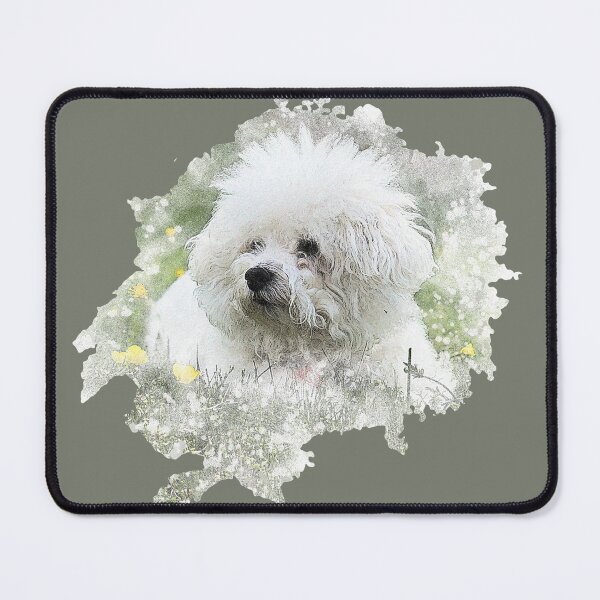 Item preview, Fluffy Bichon Frise Dog designed and sold by TrendyArtPrints.