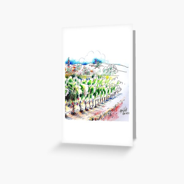 The Vines in South of France Greeting Card