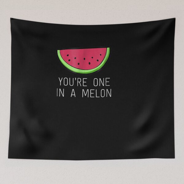 Item preview, You're One In A Melon Watermelon Pun designed and sold by robinxam.